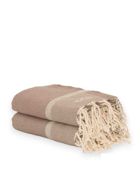 Fouta Natte 2,5x1,5 m. — Color: Taupe