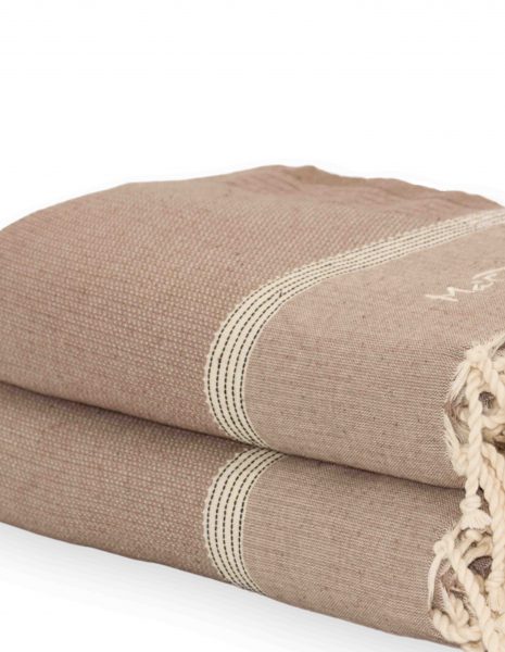 Fouta Natte 2,5x1,5 m. — Color: Taupe