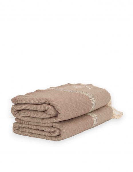 Fouta Natte 2,5x1,5 m. — Color: Taupe
