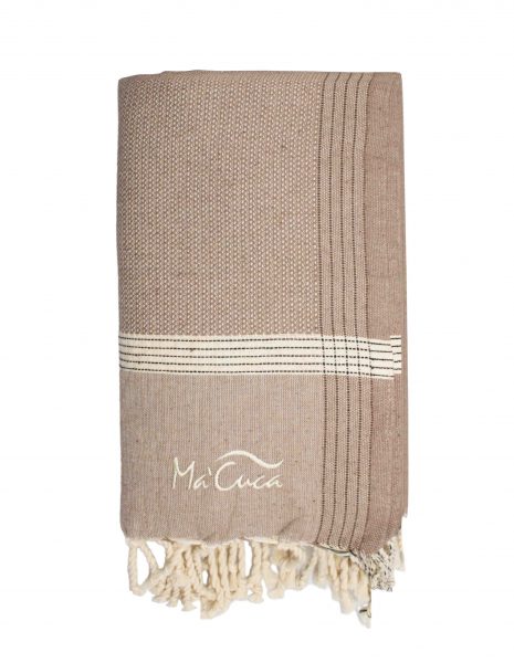 Fouta Natte 2,5x1,5 m. — Color: Taupe