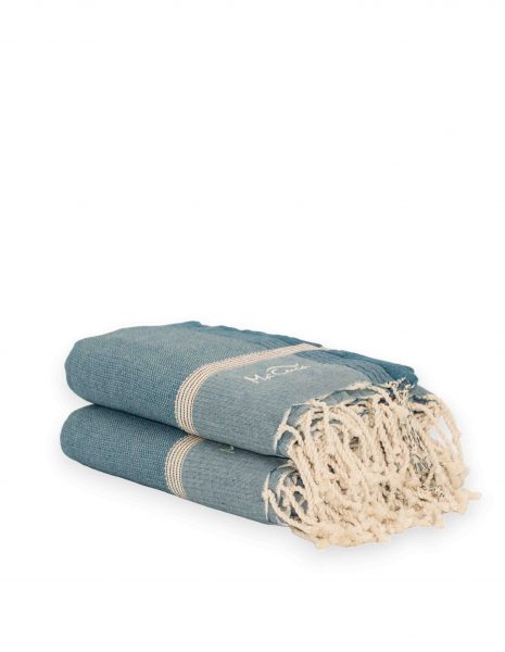 Fouta Natte 2,5x1,5 m. — Color: Azul petroleo