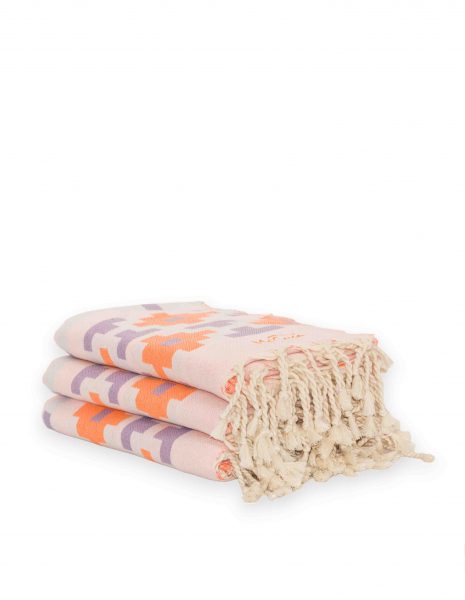 Fouta Jamaica 2x1m. — Color: Naranja fluor