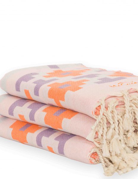 Fouta Jamaica 2x1m. — Color: Naranja fluor