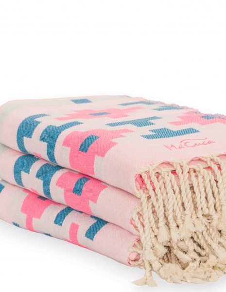 Fouta Jamaica 2x1m. — Color: Rosa fluor