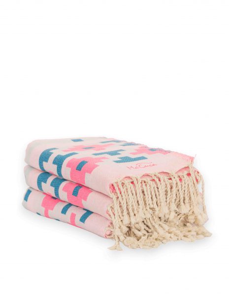 Fouta Jamaica 2x1m. — Color: Rosa fluor