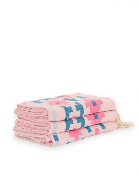 Fouta Jamaica 2x1m. — Color: Rosa fluor