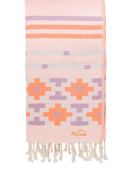 Fouta Jamaica 2x1m. — Color: Naranja fluor
