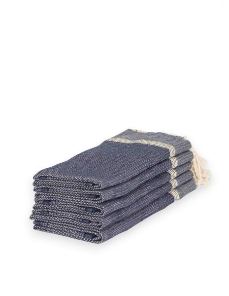 Toalla mini Natte 50x50 cm. — Color: Azul marino