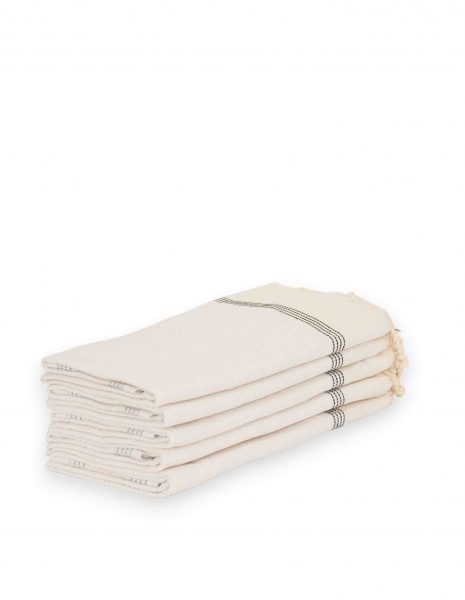 Toalla mini Natte 50x50 cm. — Color: Blanco