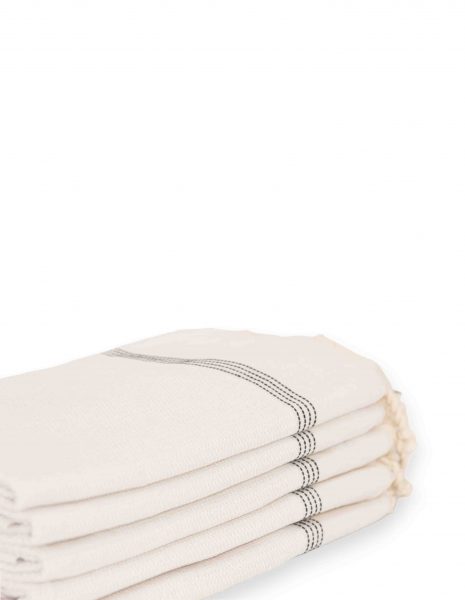 Toalla mini Natte 50x50 cm. — Color: Blanco