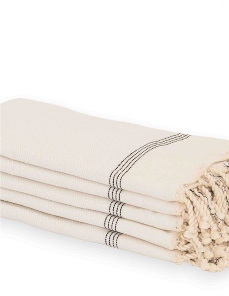 Toalla mini Natte 50x50 cm. — Color: Blanco