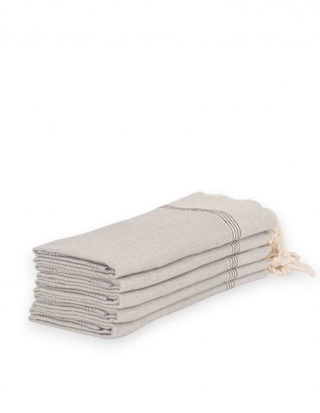 Toalla mini Natte 50x50 cm. — Color: Gris claro