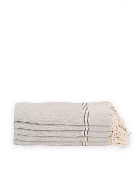 Toalla mini Natte 50x50 cm. — Color: Gris claro