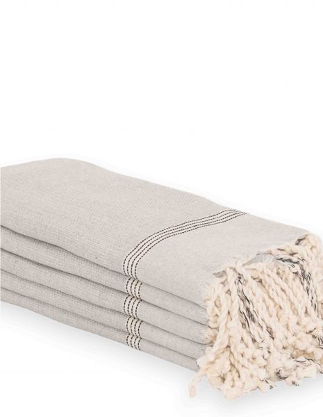 Toalla mini Natte 50x50 cm. — Color: Gris claro