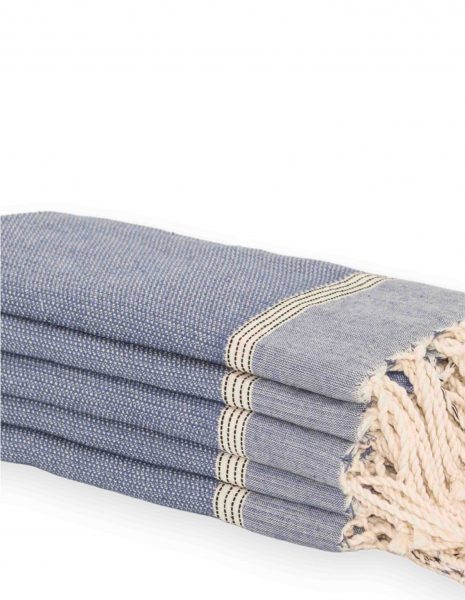 Toalla mini Natte 50x50 cm. — Color: Azul Jean