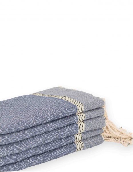 Toalla mini Natte 50x50 cm. — Color: Azul Jean
