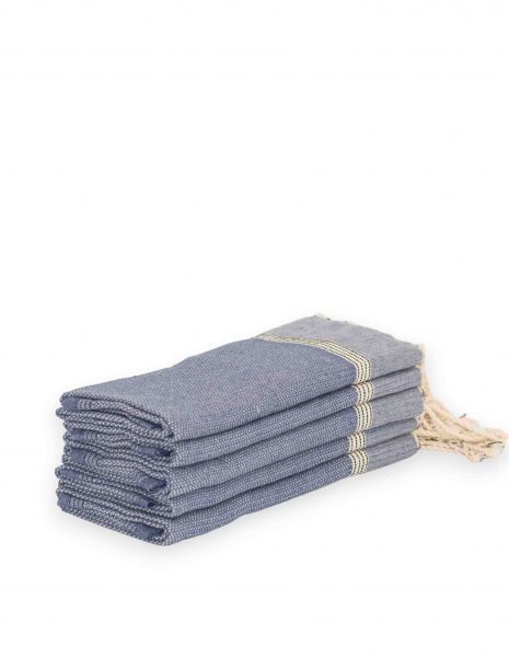 Toalla mini Natte 50x50 cm. — Color: Azul Jean