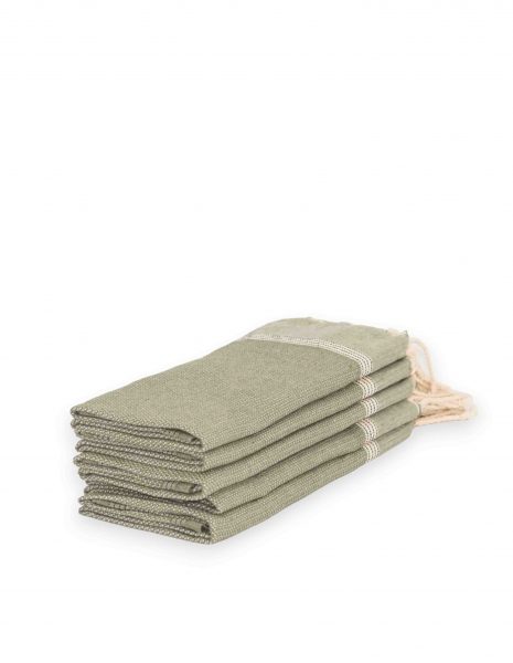 Toalla mini Natte 50x50 cm. — Color: Kaki