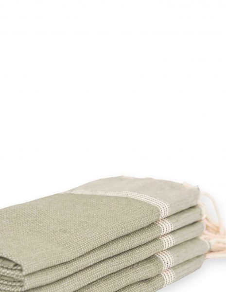 Toalla mini Natte 50x50 cm. — Color: Kaki