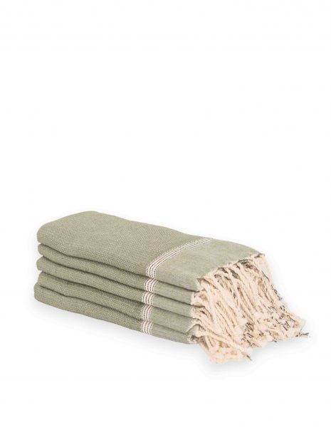 Toalla mini Natte 50x50 cm. — Color: Kaki