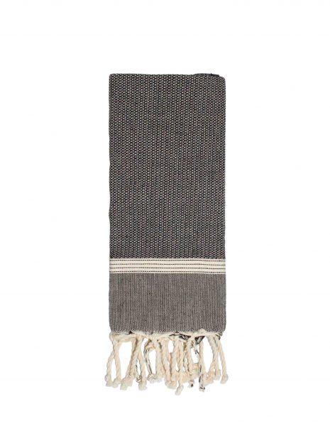 Toalla mini Natte 50x50 cm. — Color: Negro