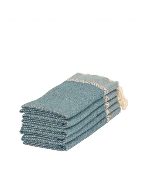 Toalla mini Natte 50x50 cm. — Color: Azul petroleo