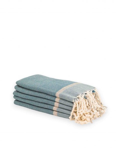 Toalla mini Natte 50x50 cm. — Color: Azul petroleo