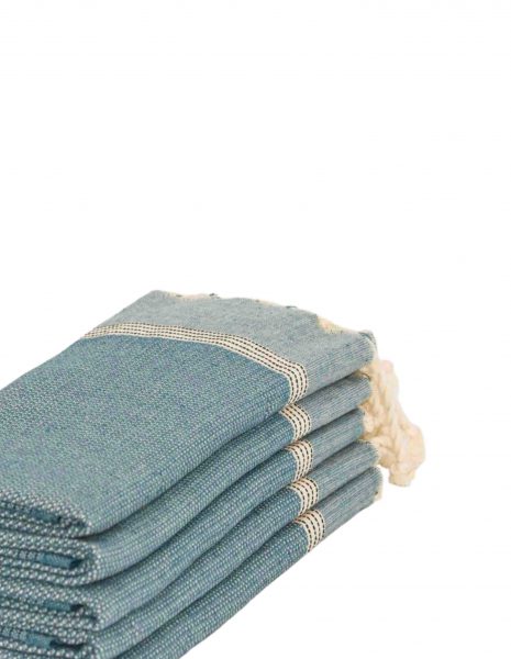 Toalla mini Natte 50x50 cm. — Color: Azul petroleo