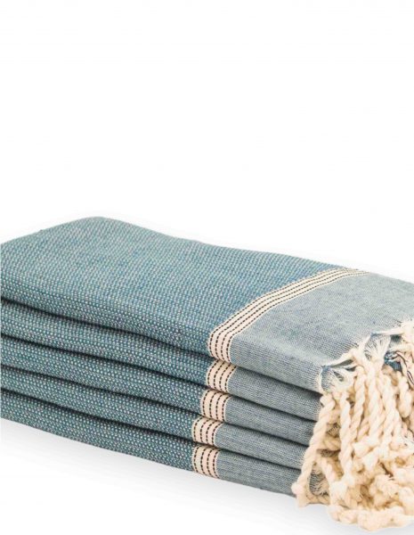 Toalla mini Natte 50x50 cm. — Color: Azul petroleo