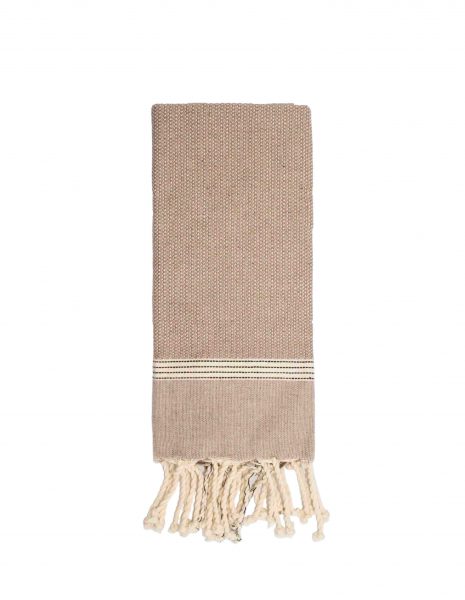 Toalla mini Natte 50x50 cm. — Color: Taupe
