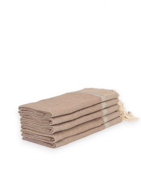 Toalla mini Natte 50x50 cm. — Color: Taupe