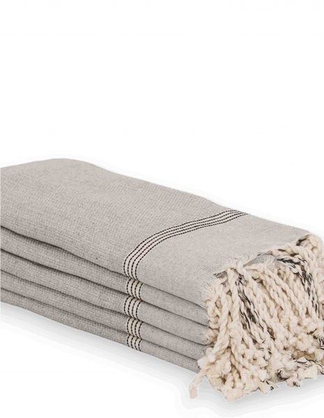 Toalla mini Natte 50x50 cm. — Color: Gris oscuro