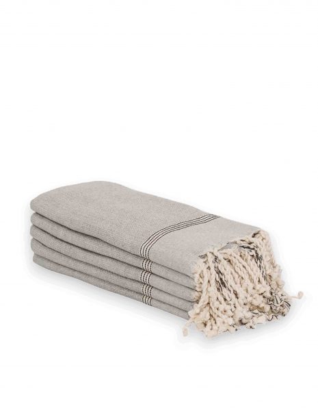 Toalla baño Natte 65x120cm. — Color: Gris oscuro