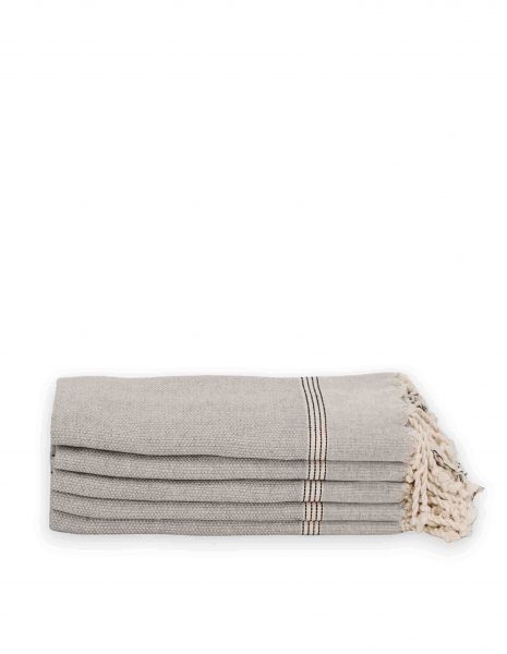 Toalla baño Natte 65x120cm. — Color: Gris oscuro