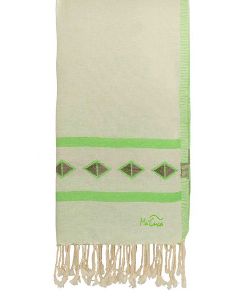 Fouta Moorea 2x1 m. — Color: Verde pradera