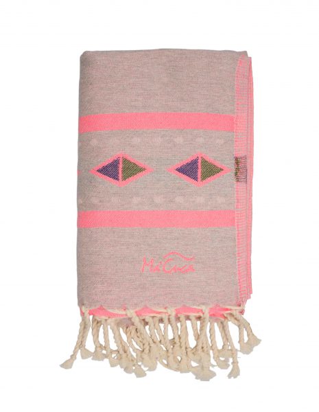 Fouta Moorea 2x1 m. — Color: Rosa