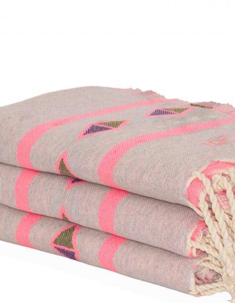 Fouta Moorea 2x1 m. — Color: Rosa
