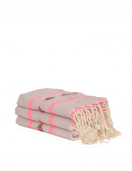 Fouta Moorea 2x1 m. — Color: Rosa