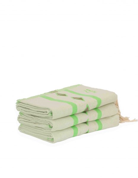 Fouta Moorea 2x1 m. — Color: Verde pradera