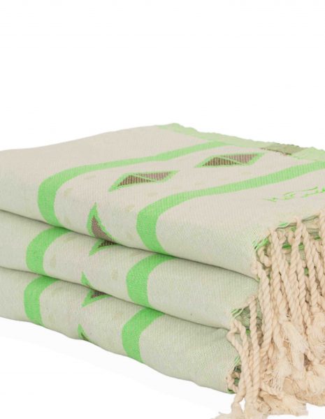 Fouta Moorea 2x1 m. — Color: Verde pradera