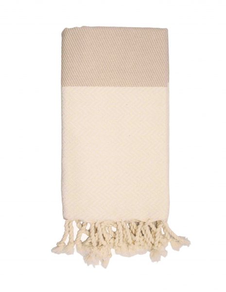 Toalla baño Oslo 65x120cm. — Color: Crudo | Beige