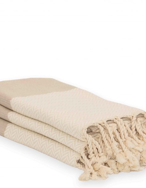 Toalla baño Oslo 65x120cm. — Color: Crudo | Beige