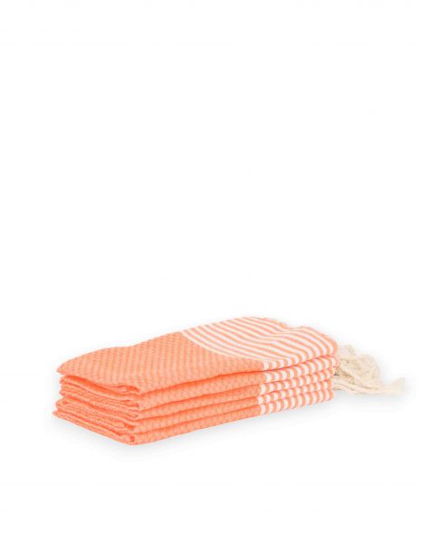 Toalla baño Zante 50x50cm. — Color: Naranja fluor