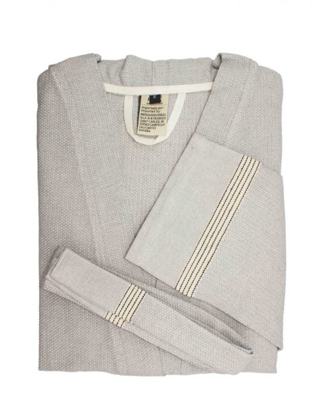 Albornoz Natte unisex — Color: Gris claro | Talla: L