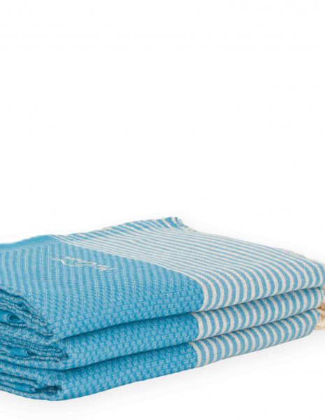 Zante Lurex 2x1m. — Color: Turquesa | Plata