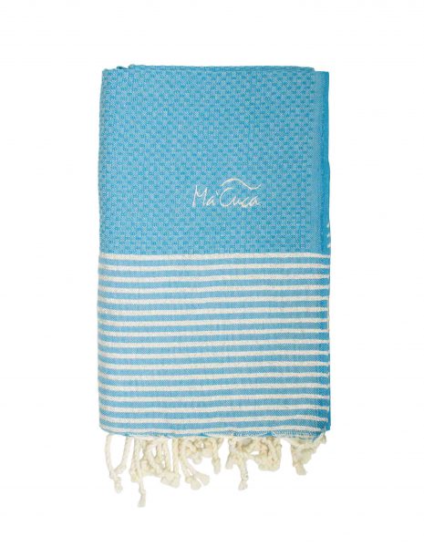 Zante Lurex 2x1m. — Color: Turquesa | Plata