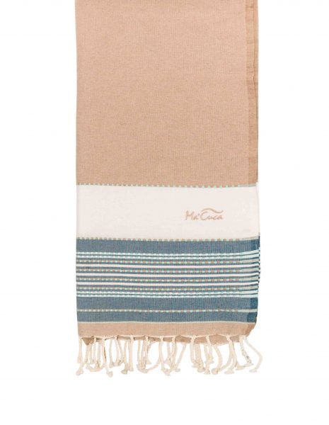 Fouta Afra 2x1m — Color: Beige | petroleo