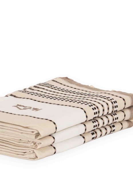 Fouta Afra 2x1m — Color: Beige |Negro