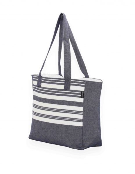 Bolso playa Ibiza — Color: Azul marino | Blanco