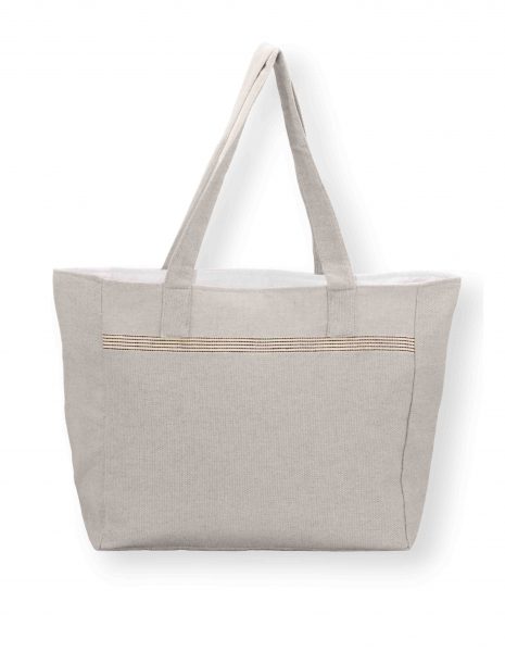 Bolso playa Natte cremallera — Color: Gris